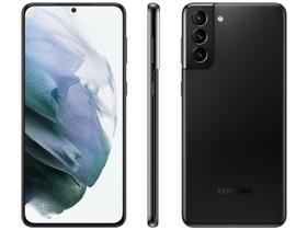 Smartphone Samsung Galaxy S21+ 128GB Preto 5G 8GB RAM Tela 6,7” Câm. Tripla + Selfie 10M Smartphone Samsung Galaxy S21+ 128GB Preto 5G 8GB RAM Tela 6,7” Câm. Tripla + Selfie 10M