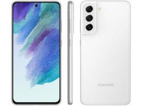 Smartphone Samsung Galaxy S21 FE 128GB Branco 5G 6GB RAM Tela 6,4" Câm. Tripla + Selfie 32MP