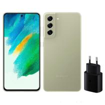 Smartphone Samsung Galaxy S21 FE 5G Verde, 256GB, 8GB RAM, Câmera Tripla e Carregador