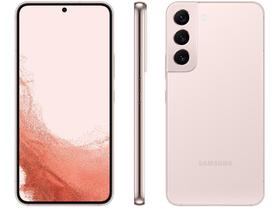 Smartphone Samsung Galaxy S22 128GB Rosé 5G Octa-Core 8GB 6,1" RAM Câm. Tripla + Selfie 10MP Dual Chip