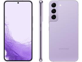 Smartphone Samsung Galaxy S22 128GB Violeta 5G Octa-Core 8GB 6,1" RAM Câm. Tripla + Selfie 10MP Dual Chip