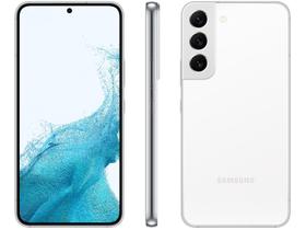 Smartphone Samsung Galaxy S22 256GB Branco - 8GB RAM Tela 6,1” Câm. Tripla + Selfie 10MP