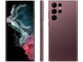 Smartphone Samsung Galaxy S22 Ultra 256GB Vinho 5G - 12GB RAM 6,8” Câm. Quádrupla Snapdragon