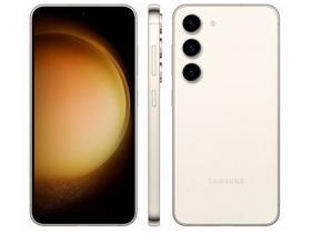 Smartphone Samsung Galaxy S23 128GB Creme 5G 8GB RAM 6,1” Câm Tripla + Selfie 12MP