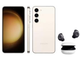 Smartphone Samsung Galaxy S23+ 256GB Creme 5G - 8GB RAM + Galaxy Buds FE Sem Fio Grafite Smartphone Samsung Galaxy S23+ 256GB Creme 5G - 8GB RAM + Galaxy Buds FE Sem Fio Grafite
