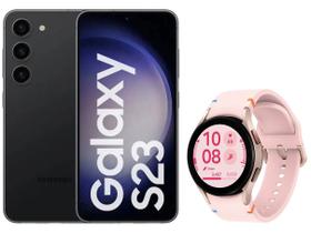 Smartphone Samsung Galaxy S23 256GB Preto - 5G + Smartwatch Samsung Galaxy Watch FE 40mm