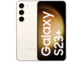Smartphone Samsung Galaxy S23+ 512GB Creme 5G 8GB RAM 6,6” Câm. Tripla + Selfie 12MP