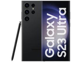 Smartphone Samsung Galaxy S23 Ultra 512GB Preto 5G 12GB RAM 6,8” Câm. Quádrupla + Selfie 12M