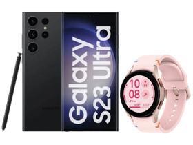 Smartphone Samsung Galaxy S23 Ultra 512GB - Preto 5G + Smartwatch Samsung Galaxy Watch FE 40mm