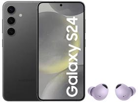 Smartphone Samsung Galaxy S24 6,2” Galaxy AI 128GB - Cinza 5G + Fone de Ouvido Bluetooth Buds 2 Pro