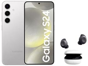 Smartphone Samsung Galaxy S24 6,2” Galaxy AI 256GB - Cinza 5G + Galaxy Buds FE sem Fio Grafite