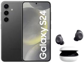 Smartphone Samsung Galaxy S24 6,2” Galaxy AI 256GB - Preto + Galaxy Buds FE sem Fio Grafite