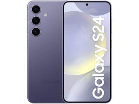 Smartphone Samsung Galaxy S24 6,2" Galaxy AI 256GB Violeta 5G 8GB RAM Câm. Tripla 50MP + Selfie 12MP Bateria 4000mAh Dual Chip