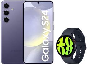 Smartphone Samsung Galaxy S24 6,2” Galaxy AI - 256GB Violeta 5G + Smartwatch Watch6 LTE 44mm