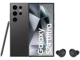 Smartphone Samsung Galaxy S24 Ultra 6,8” Galaxy - AI 256GB + Fone de Ouvido Bluetooth Buds 2 Pro