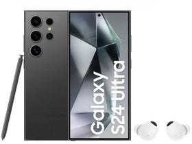 Smartphone Samsung Galaxy S24 Ultra 6,8” Galaxy - AI 512GB + Fone de Ouvido Bluetooth Buds 2 Pro