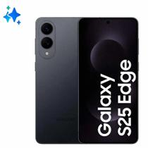 Smartphone Samsung Galaxy S25 Edge 512GB 5G - Titânio Jetblack, Galaxy AI, Câmera Dupla 200MP + Selfie 12MP, RAM 12GB, Tela 6.7"