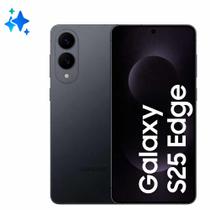 Smartphone Samsung Galaxy S25 EDGE 5G Titânio Jetblack, 512GB, 12GB RAM e Câmera Dupla de 200MP + 12MP