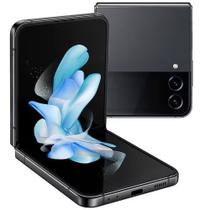 Smartphone Samsung Galaxy Z Flip4 5G Tela dobrável de 6.7 256GB Processador Snapdragon 8GB de RAM Câmera Dupla Traseira Preto Smartphone Samsung Galaxy Z Flip4 5G Tela dobrável de 6.7 256GB Processador Snapdragon 8GB de RAM Câmera Dupla Traseira Preto