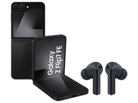 Smartphone Samsung Galaxy Z Flip7 FE 128GB Preto