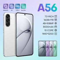 Smartphone STQC New A56 Cross-Border 16 GB+1 TB 6,75" branco Smartphone STQC New A56 Cross-Border 16 GB+1 TB 6,75" branco