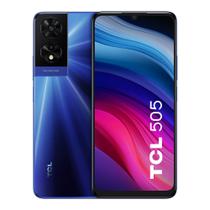 Smartphone TCL 505 4G 128GB 4GB RAM Tela HD+ 6,75" Câmera Dupla 50MP + 2MP e Frontal 5MP Azul