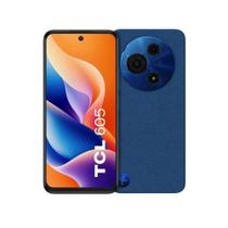 Smartphone TCL 605, 4G, 128GB, 4GB+8GB de RAM, Tela 6,7", Câmera Traseira 50MP + 0.08MP, Azul