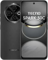 Smartphone TECNO Spark 30C 4G, Tela 6,6 polegadas, Câmera 50 MP, Dual SIM, Android 14 256GB PRETO