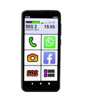 Smartphone Vovófone 16Gb 4G Icones Grandes - Preto - TCL