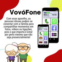 Smartphone vovófone 16gb 4g icones grandes zap face insta - TCL