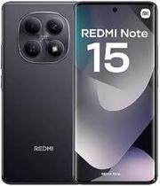 Smartphone Xaiomi Note 15 4G 256GB 8GB RAM Preto com tela AMOLED CURVA de 6,77 polegadas