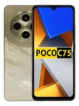Smartphone Xaiomi Pocco C75 NFC 256GB 8GB RAM câmera tripla 50MP 8MP tela 120Hz HD (Global) Dourado Smartphone Xaiomi Pocco C75 NFC 256GB 8GB RAM câmera tripla 50MP 8MP tela 120Hz HD (Global) Dourado