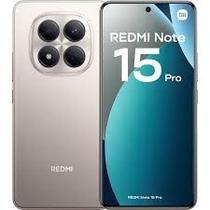 Smartphone Xaiomi Redmi Note 15 Pro 4G 256GB 8GB RAM Titanium com tela AMOLED de 6,77 pologadas