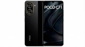 Smartphone Xiaomi POCO C71 Preto, 64GB 3GB RAM, Câmera 50MP, Android 14, Tela 6,74 polegadas HD 90Hz, Bateria 5000mAh, Dual SIM