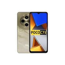 Smartphone Xiaomi POCO C75 256GB, 8GB RAM, NFC, Dual SIM, Tela 6,74 polegadas 90 Hz, Câmera 50 MP, Bateria 5000 mAh, Helio G88, Android 14, Dourado
