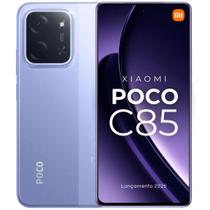 Smartphone Xiaomi POCO C85 128GB 6GB RAM ROXO Câmera 50MP, Tela 6.74, Bateria 5000mAh GLOBAL