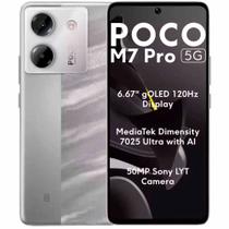 Smartphone Xiaomi Poco M7 Pro 5G 256GB 8GB RAM Dual SIM Tela 6.67" - Prata Smartphone Xiaomi Poco M7 Pro 5G 256GB 8GB RAM Dual SIM Tela 6.67" - Prata