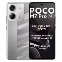 Smartphone Xiaomi POCO M7 Pro 5G 8GB de RAM 256GB Tela 6.67 Dual Sim Prata Global