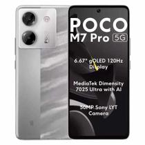 Smartphone Xiaomi Poco M7 Pro 5g Global 256gb 8gb Ram Dual Sim Tela 6.67 Prata