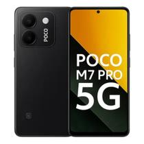 Smartphone Xiaomi POCO M7 PRO 5G NFC 512GB 12GB Câmera 50MP Lançamento 2025 Celular - Рreto