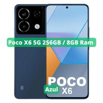 Smartphone Xiaomi POCO X6 5G 256GB (8GB RAM) Blue Azul