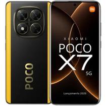 Smartphone Xiaomi POCO X7 5G 12/512GB NFC Câmera 4K 50MP Dual SIM Chip Desempenho gamer-preto