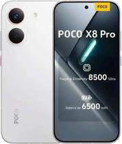 Smartphone Xiaomi Poco X8 Pro 5G Branco 512G B 8GB RAM Tela AMOLED 6.59 Polegada