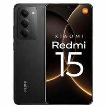 Smartphone Xiaomi Redmi 15 4G, 256GB, 8GB RAM, Dual SIM, Tela 6,74 polegadas 90 Hz, Câmera 50 MP,Bateria 5000 mAh, Helio G88, Android 14, Preto.