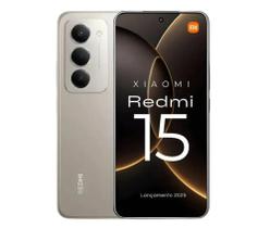 Smartphone Xiaomi Redmi 15 Dual SIM de 256GB 8GB RAM de 6.9" 50MP 8MP - Cinza Titanio Smartphone Xiaomi Redmi 15 Dual SIM de 256GB 8GB RAM de 6.9" 50MP 8MP - Cinza Titanio