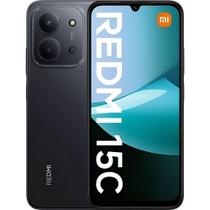 Smartphone Xiaomi Redmi 15C Dual SIM 256GB 8GB RAM de 6.9 50MP 8MP Midnight Black Global