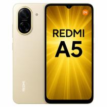 Smartphone Xiaomi Redmi A5, 64GB, 3GB RAM, Câmera 32MP, Dual SIM 4G, Tela 6,88 polegadas HD 120Hz, Android 15 Go, Bateria 5200mAh