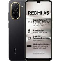 Smartphone Xiaomi Redmi A5, Dual SIM 4G, Tela 6,88, HD 120Hz, Câm. 32MP com IA, Bateria 5200mAh, Android 15 Go