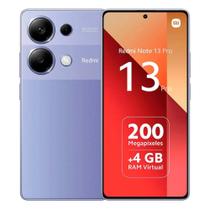 Smartphone Xiaomi Redmi Note 13 Pro 4G Global 256GB 8GB RAM Dual SIM Tela 6.67" - Roxo