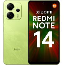 Smartphone Xiaomi Redmi Note 14 4G, 256GB, 8GB RAM, Tela 6,6 polegadas 90Hz, Câmera 50MP, Android 13, Bateria 5000mAh, Dual SIM, VERDE